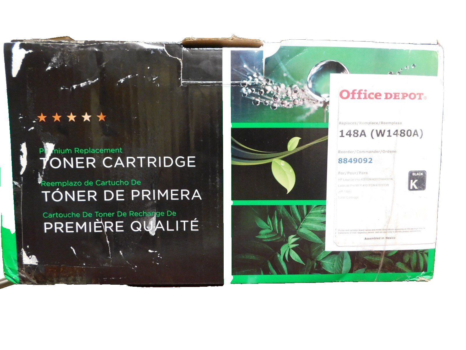 Premium Replacement toner cartridge, Black, Replaces 148A (W1480A)Distressed Box