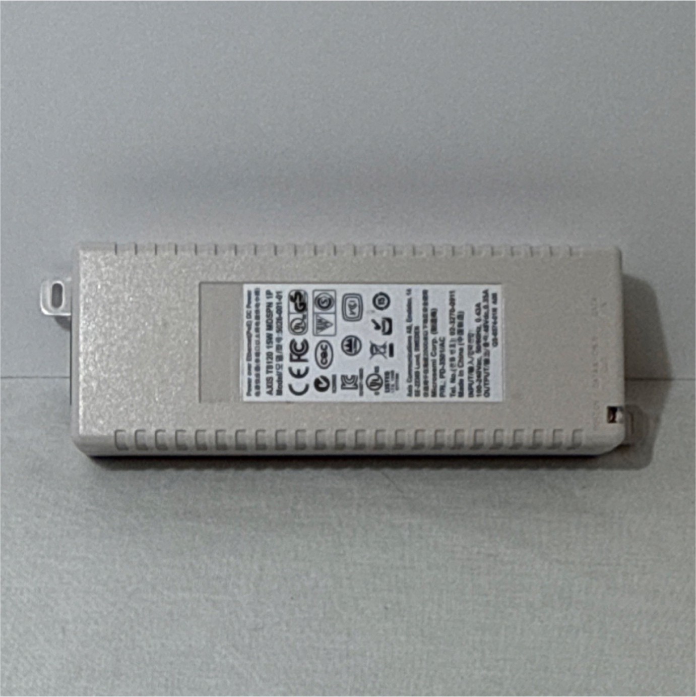Axis T8120 15W MDSPN 1P Power over Ethernet Injector DC Adapter 5026-001-01