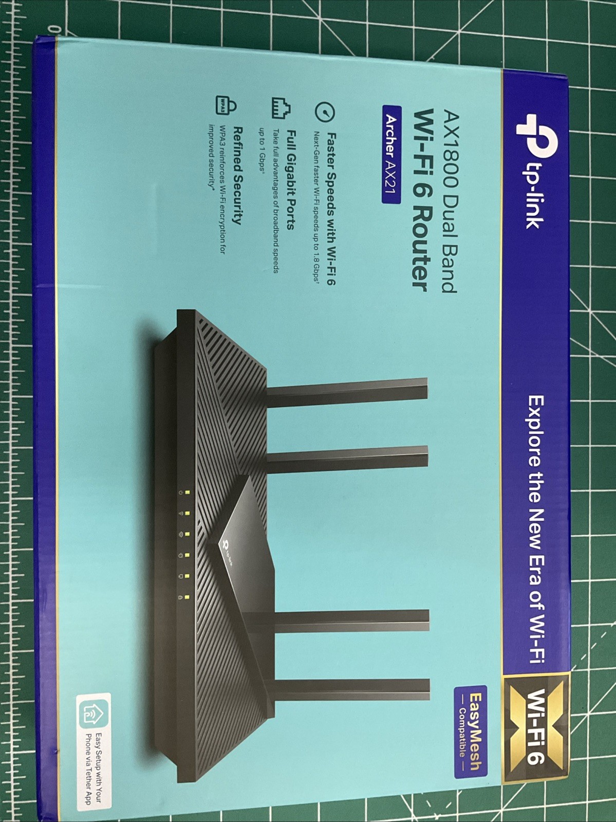 TP-Link AX1800 Works with Alexa Dual Band Gigabit Router - Black Open Box