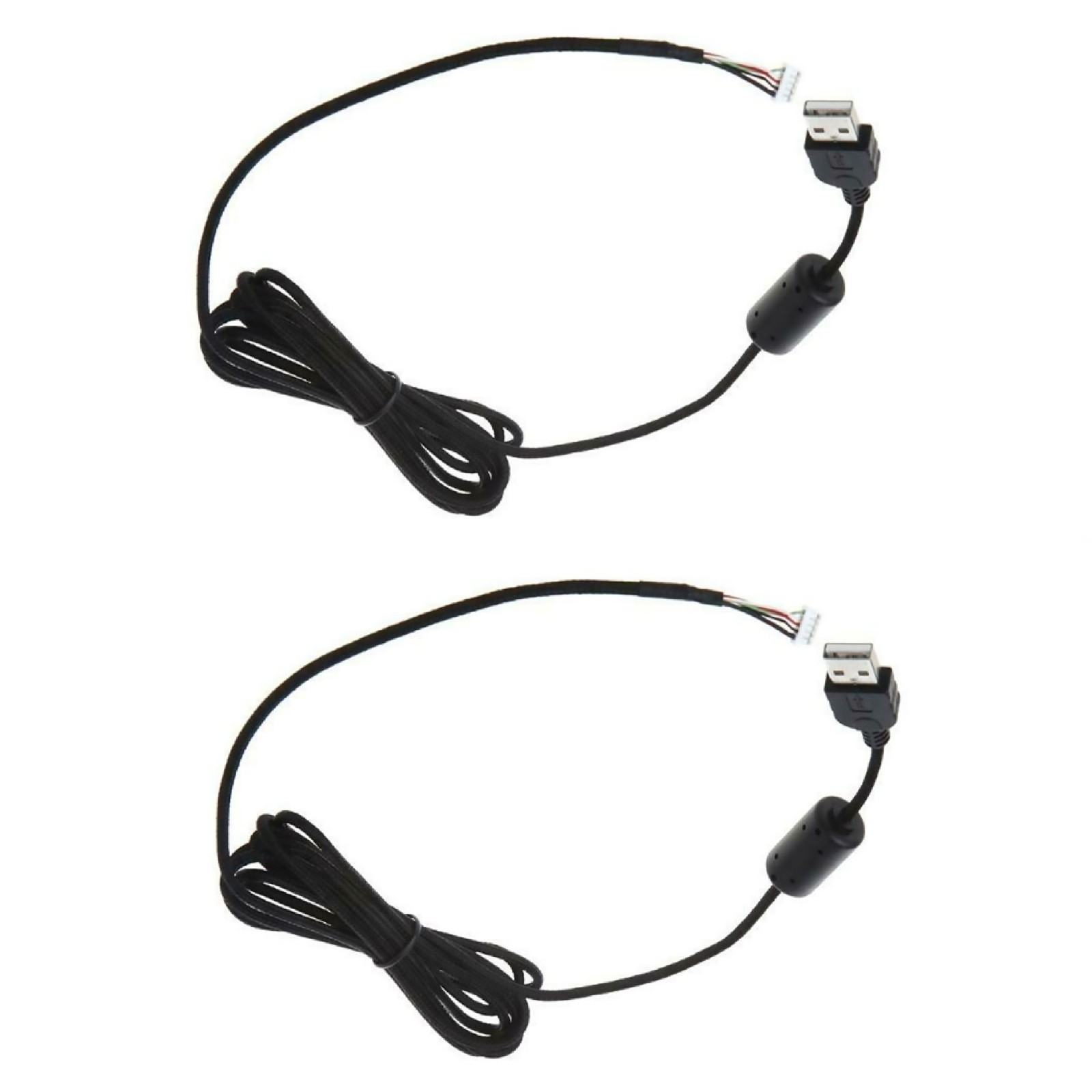 2Pcs Mouse Mice USB Nylon Braided Cable Line Wire For Logitech G500 G500S Parts/
