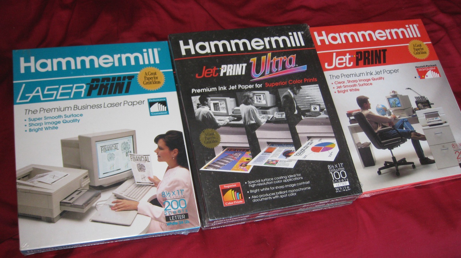 Lot of 5 Hammermill Jet Print Ultra Premium Ink Jet Paper Superior 8 1/2 x 11