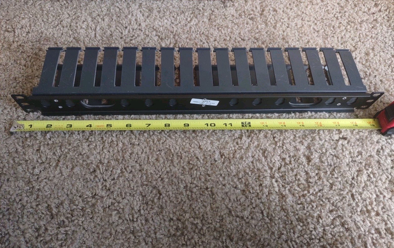 Panduit WMPFS Patchlink Horizontal Cable Manager 19" Front Only