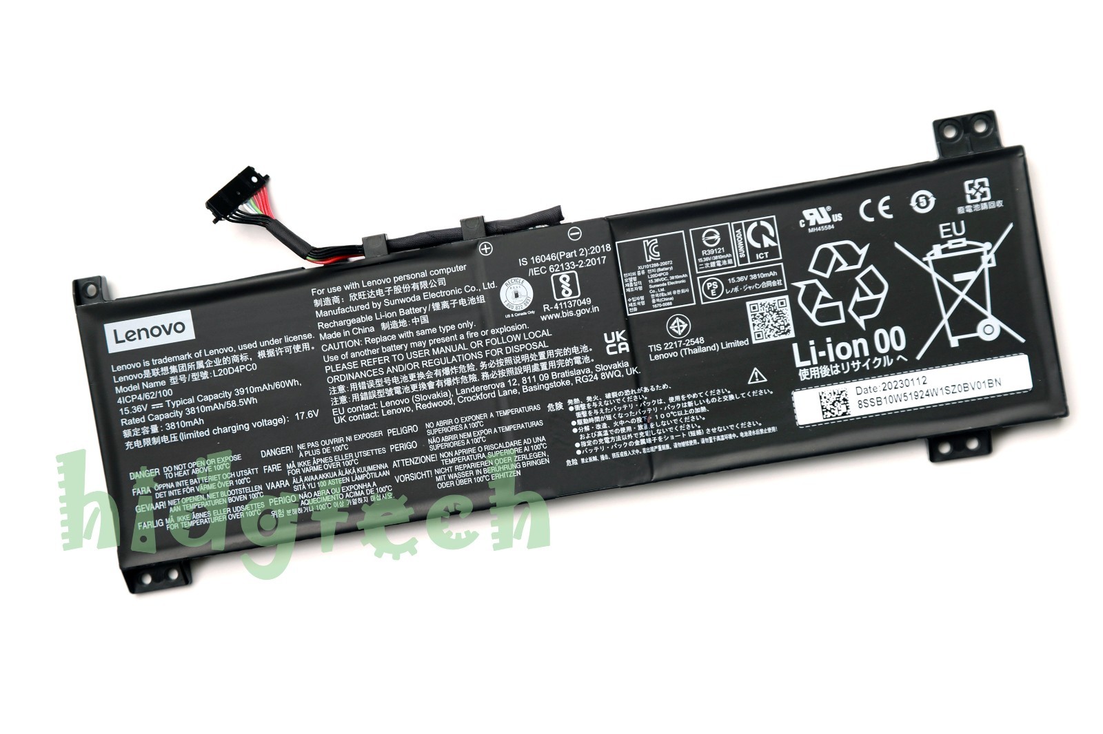 New Genuine L20C4PC0 L20M4PC0 L20D4PC0 OEM Battery for Lenovo Legion 5-15ACH6