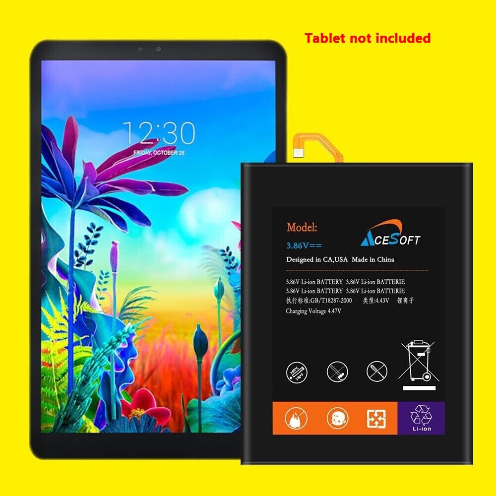 Superior Quality 8300mAh Grade A+ Battery for LG G Pad 5 10.1 FHD LM-T600TS