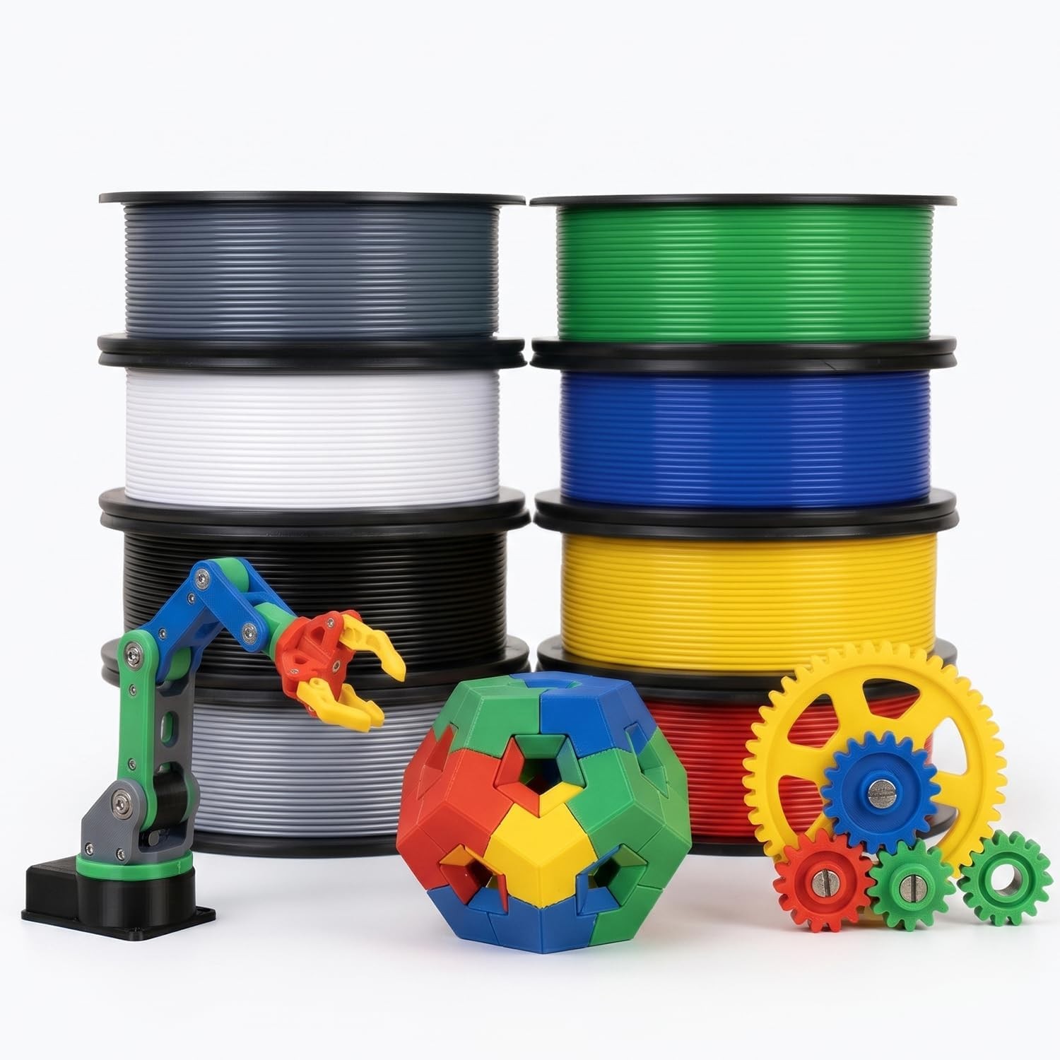 eSUN 250g*8 Spool PLA Basic Filament Set 1.75mm High Speed PLA Printing Filament