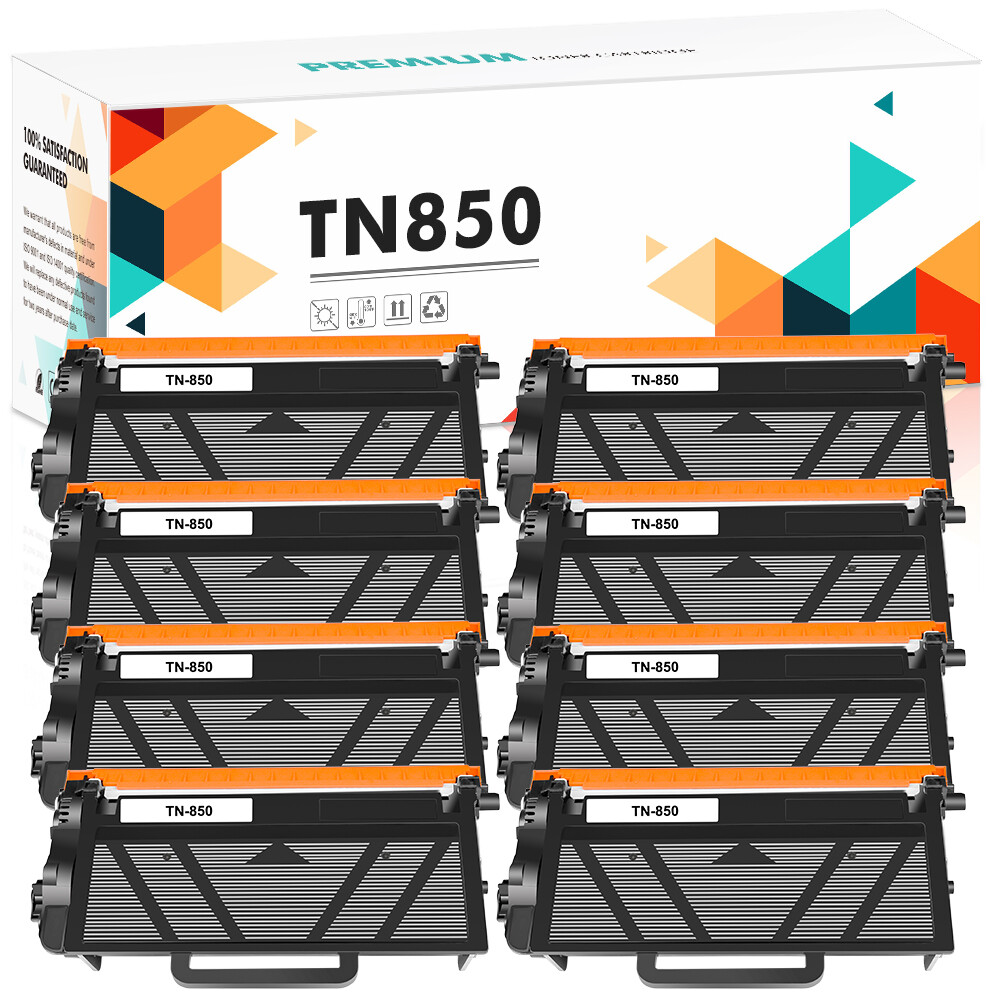 8PK Black Toner Compatible With Brother TN-850 TN850 MFC-L6800DW MFC-L6900DW