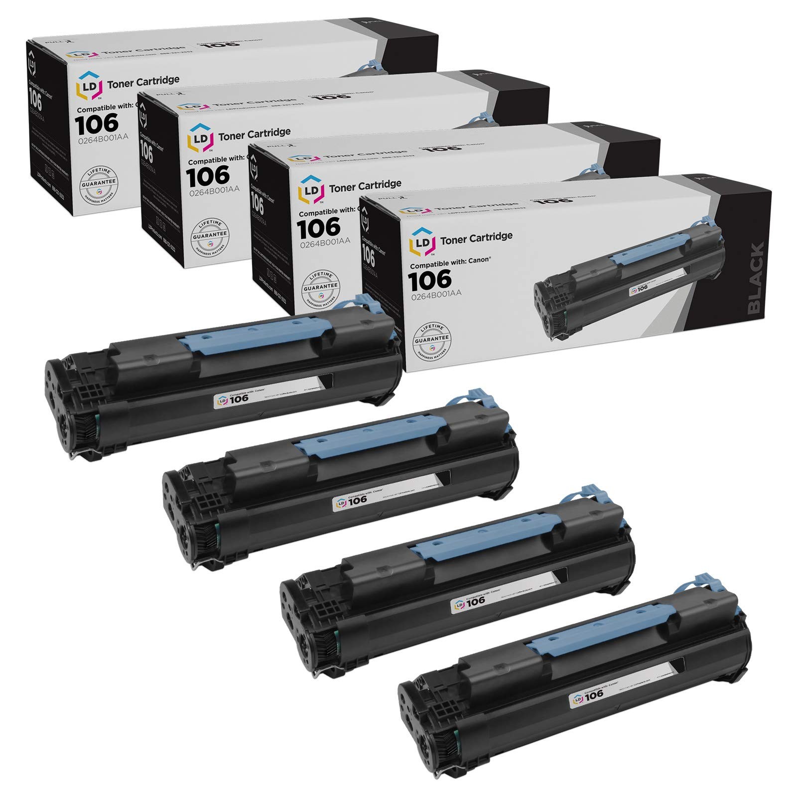 LD Comp Canon 106 0264B001AA 4pk Black 6530 6540 6550 6560 6580 6590 6595