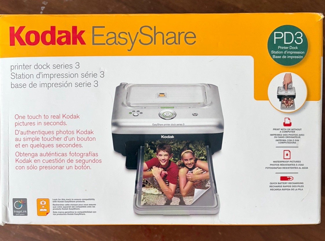 Kodak EasyShare PD3 Printer Dock Series 3 New Open Box NOS