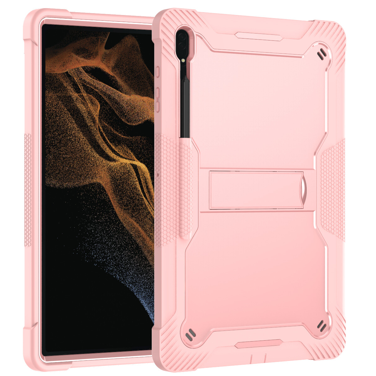 For Samsung Galaxy Tab S9 Ultra/S9 FE/A9 Plus Tablet Rugged Case with Stand