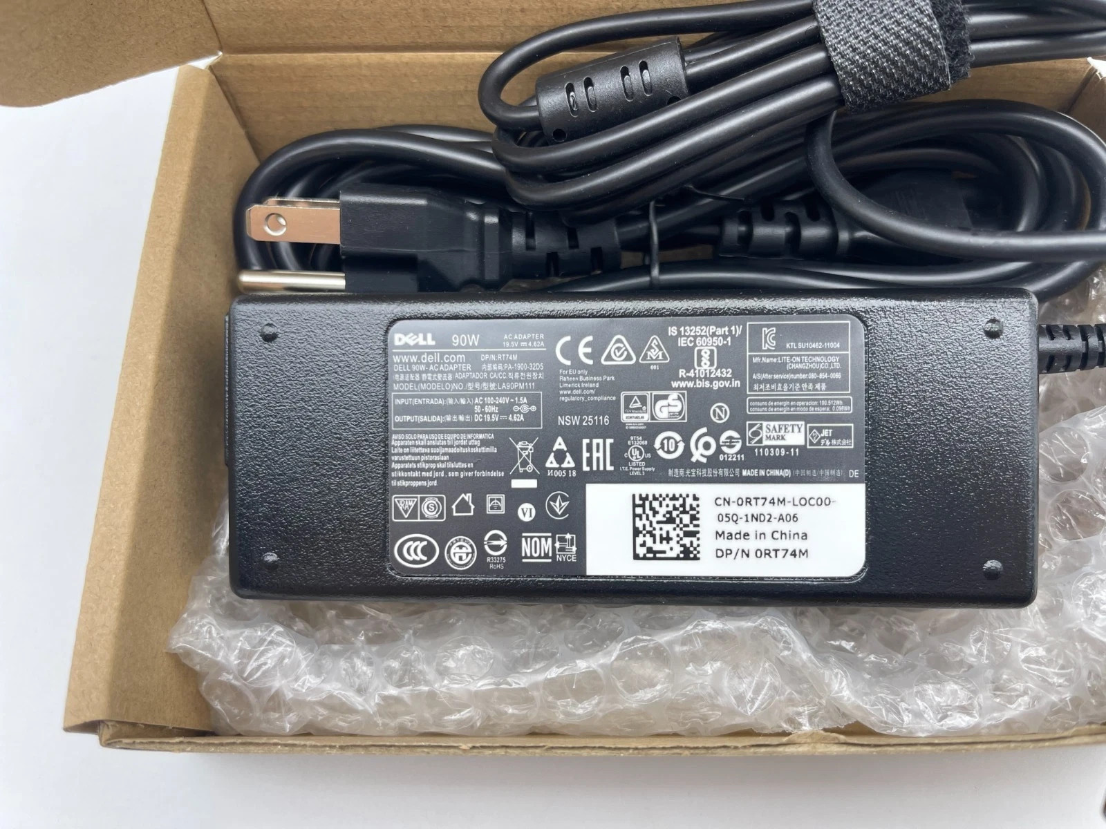 Original 90W Adapter For Dell OptiPlex 7040 7050 7060 7070 7080 Micro Desktop