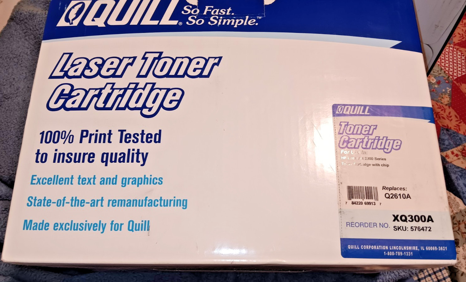 New Quill Brand HP 10A (Q2610A) Black Extra High Yield Laser Toner Cartridge