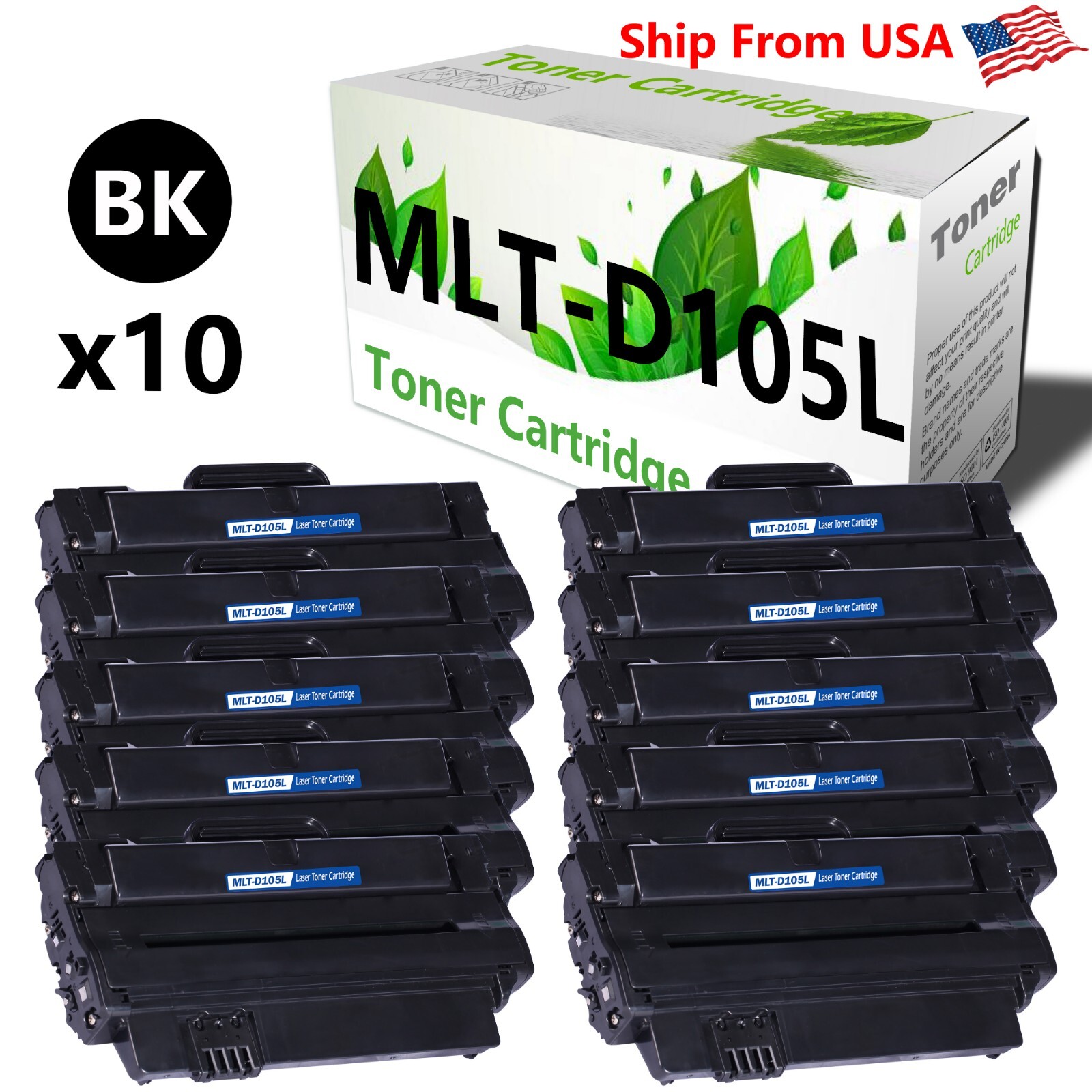 10PK MLTD105L Toner Cartridge for D105L MLT-D105L for ML-2540 2545 2525 Printers