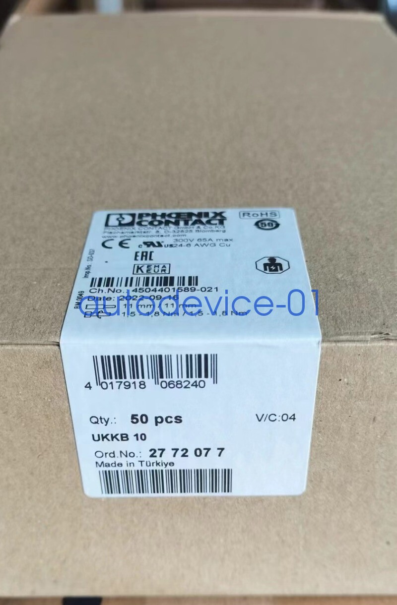 50pcs Phoenix Contact Connecting terminal UKKB 10 2772077 DHL/FedEx