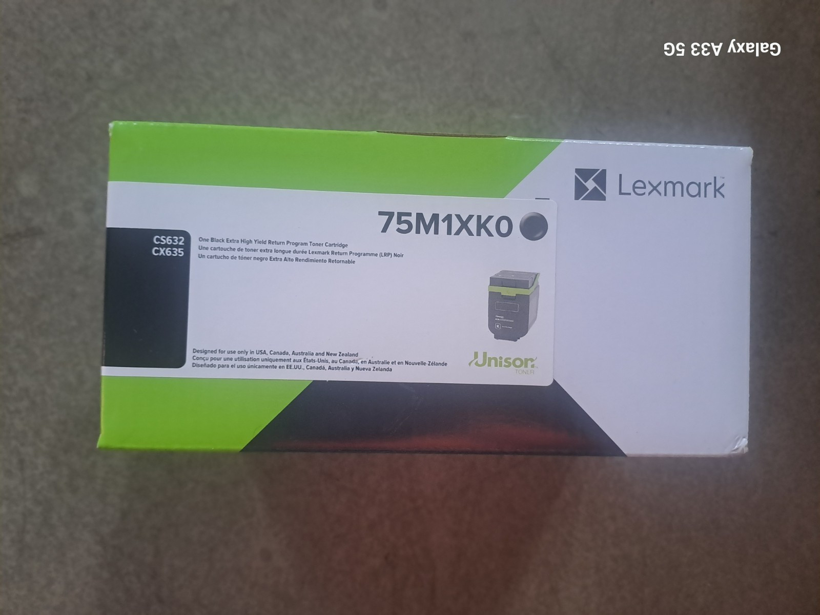 Genuine Lexmark 75M1XK0 BLACK Extra High Yield Toner Cartridge CS632 CX635