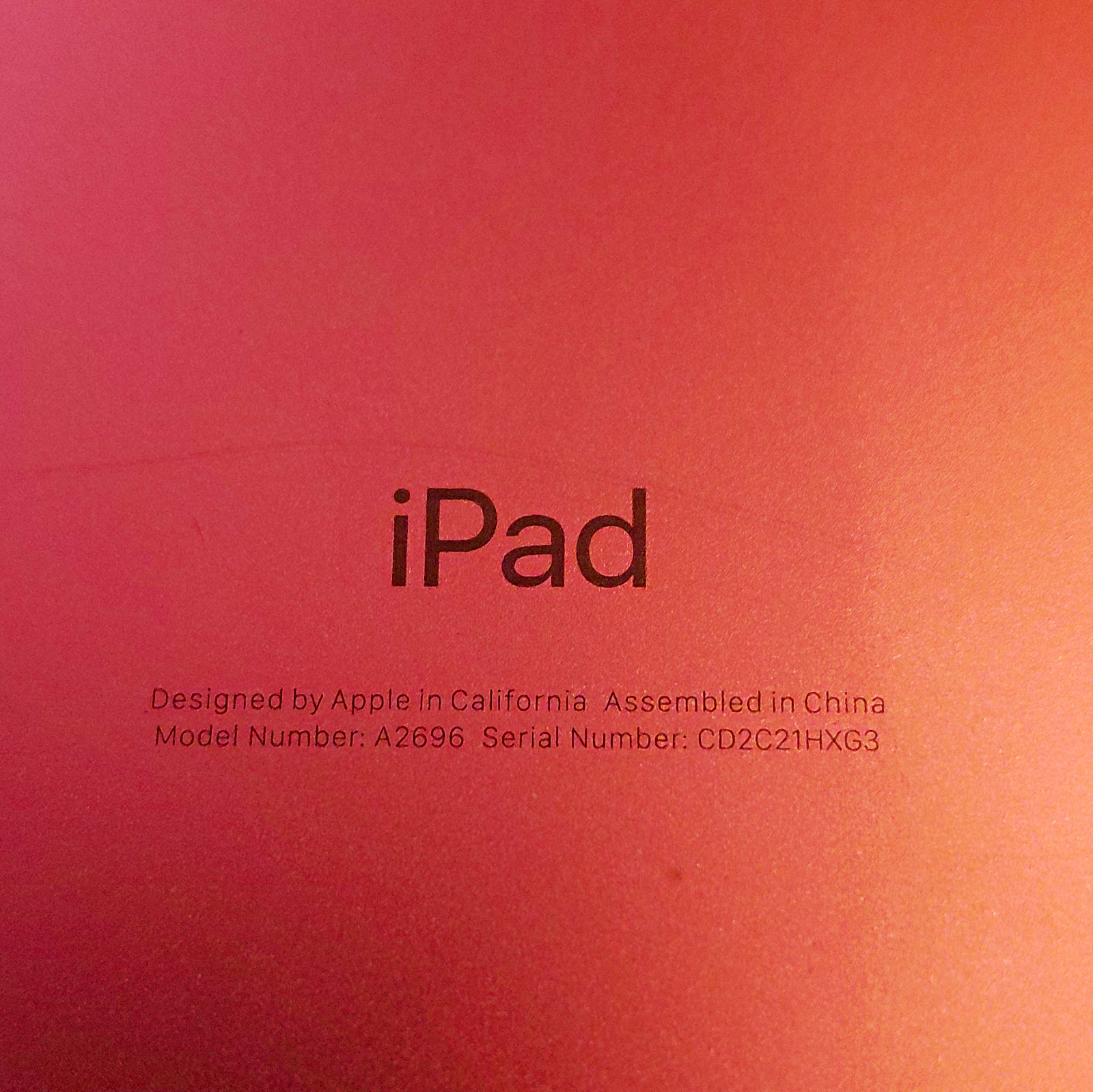 Apple iPad 10.9" 64GB Wi‑Fi Pink A2696 4GB RAM. Tablet For Parts. Not Bundled.