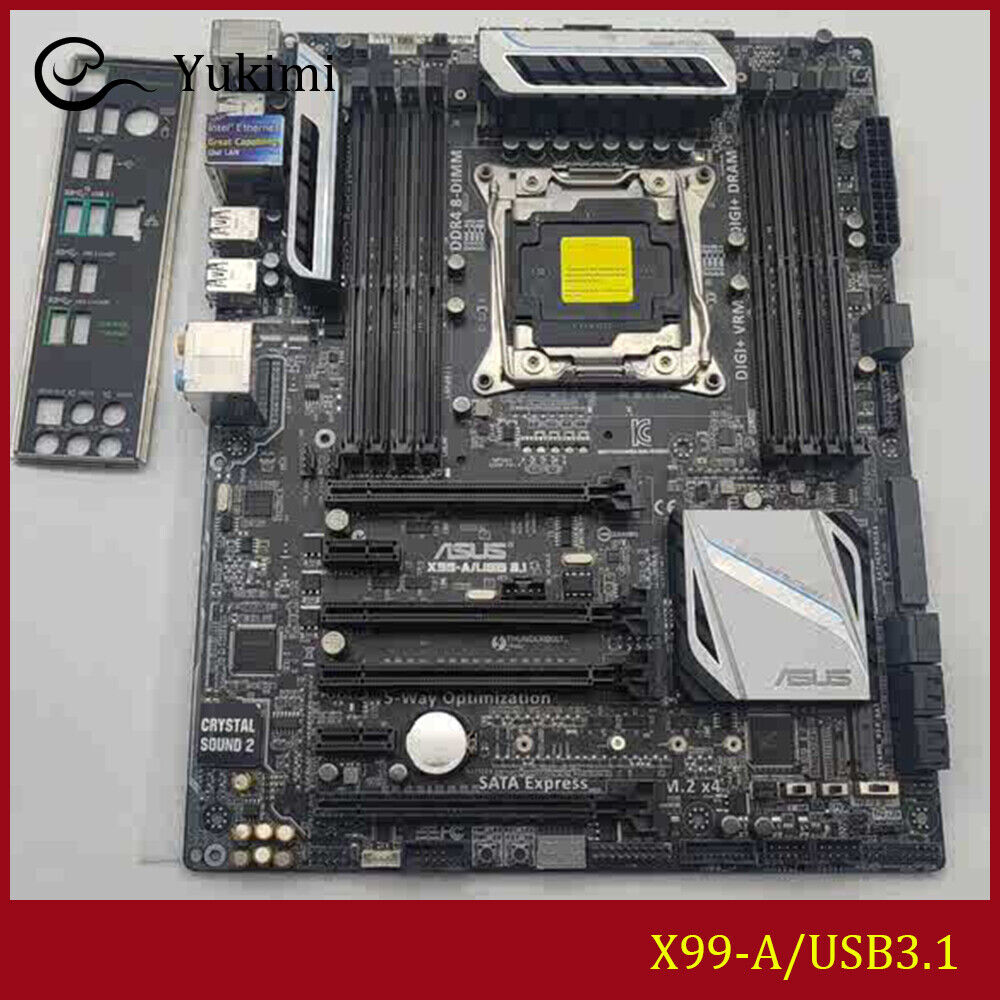 FOR ASUS X99-A/USB3.1 LGA 2011-V3 DDR4*8 128GB ATX Motherboard Test OK