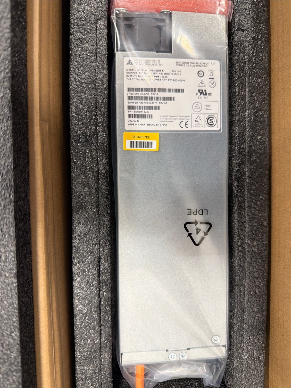Juniper JPSU-550-DC-AFO Powersupply - Open Box