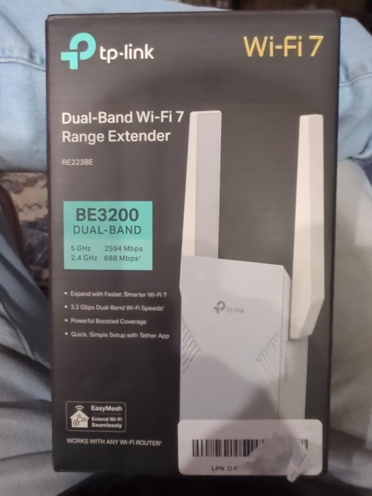TP-Link | RE223BE BE3200 | Dual-Band Wi-Fi 7 Range Extender | OB