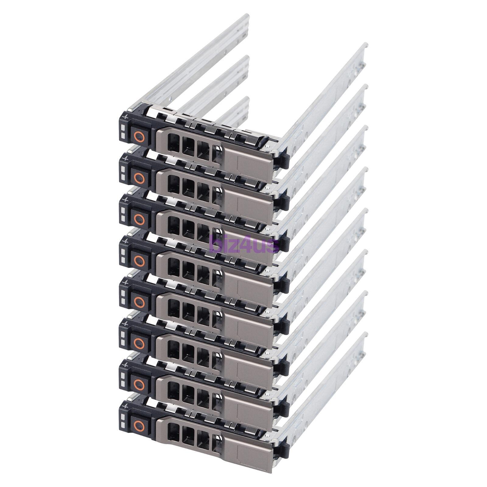 8PCS SFF 2.5" HDD Hot-Swap Caddy Tray For Dell PowerEdge R710 R720 R730XD R730