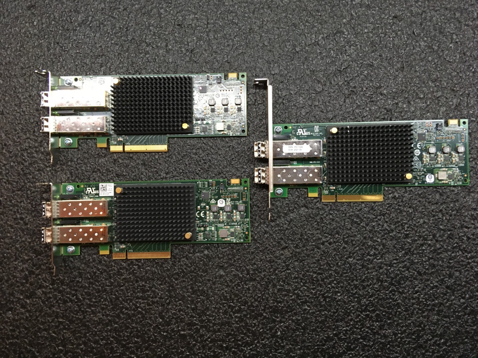 Lot of 3 Dell 0VGJ12 Emulex LPE31002-M6 Dual-Port  Server Adapter
