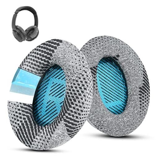Cooling Gel Earpads for Bose QC35/QC35 II /QC45- Blue Grey & Blue