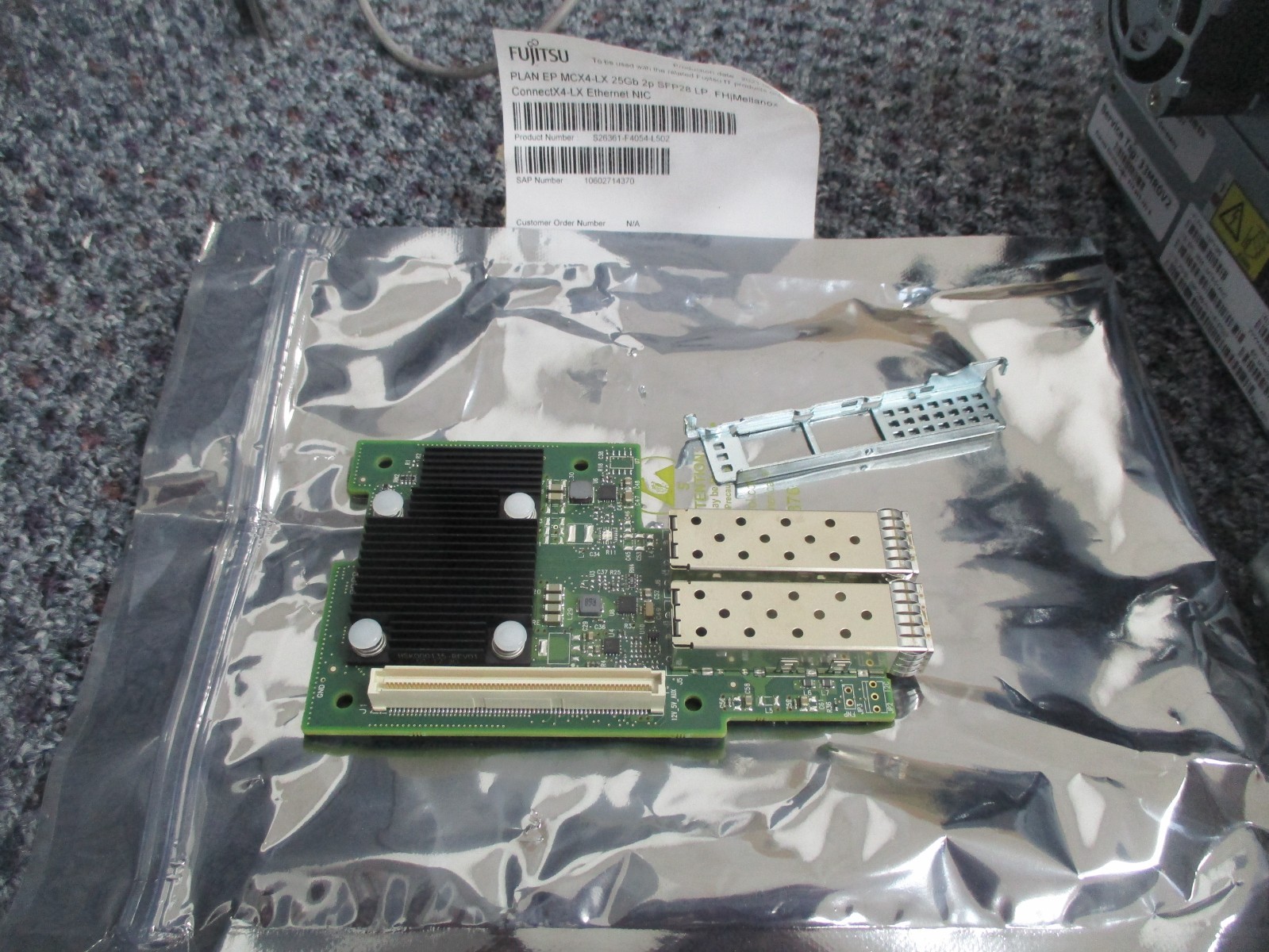 Fujitsu S26361-F4054-L502 PLAN EP MCX4-LX 25Gb 2p SFP28 LP, FH