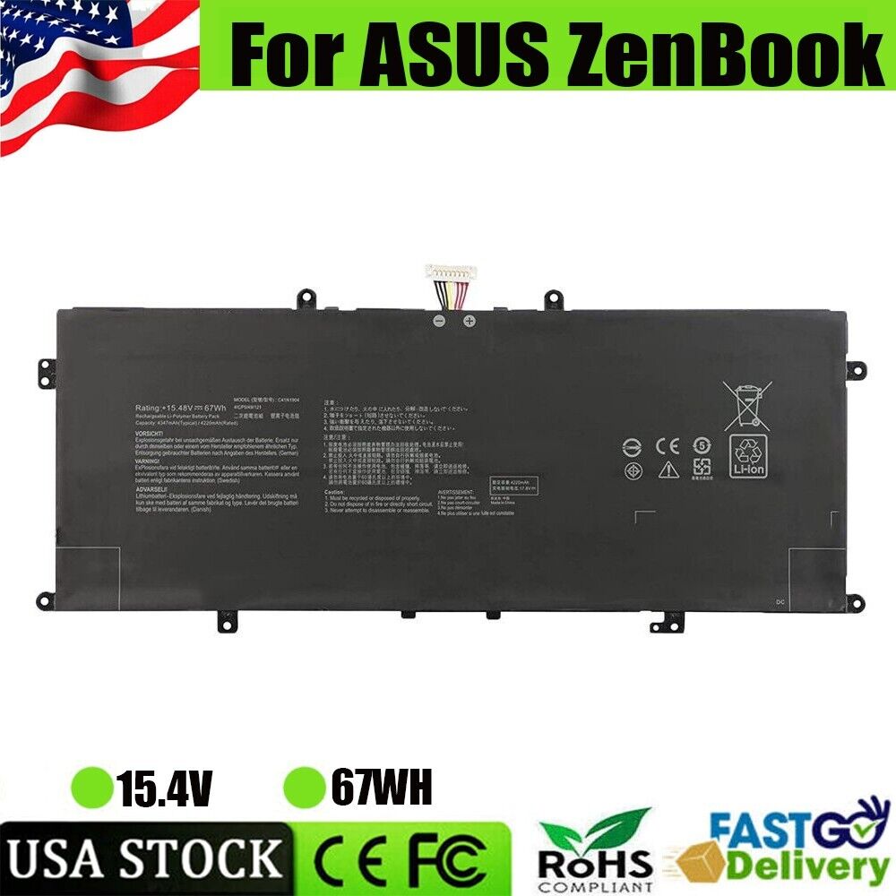 C41N1904 67Wh Battery For ASUS ZenBook UX363JA-XB71T S13 UX393EA UX371EA