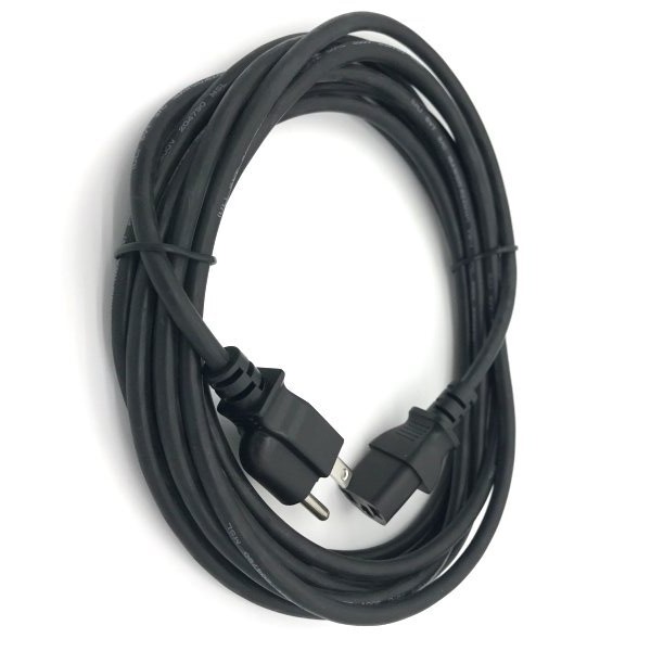 15Ft Power Cord Cable for ROCKVILLE RPG2X15 POWERED SPEAKERS