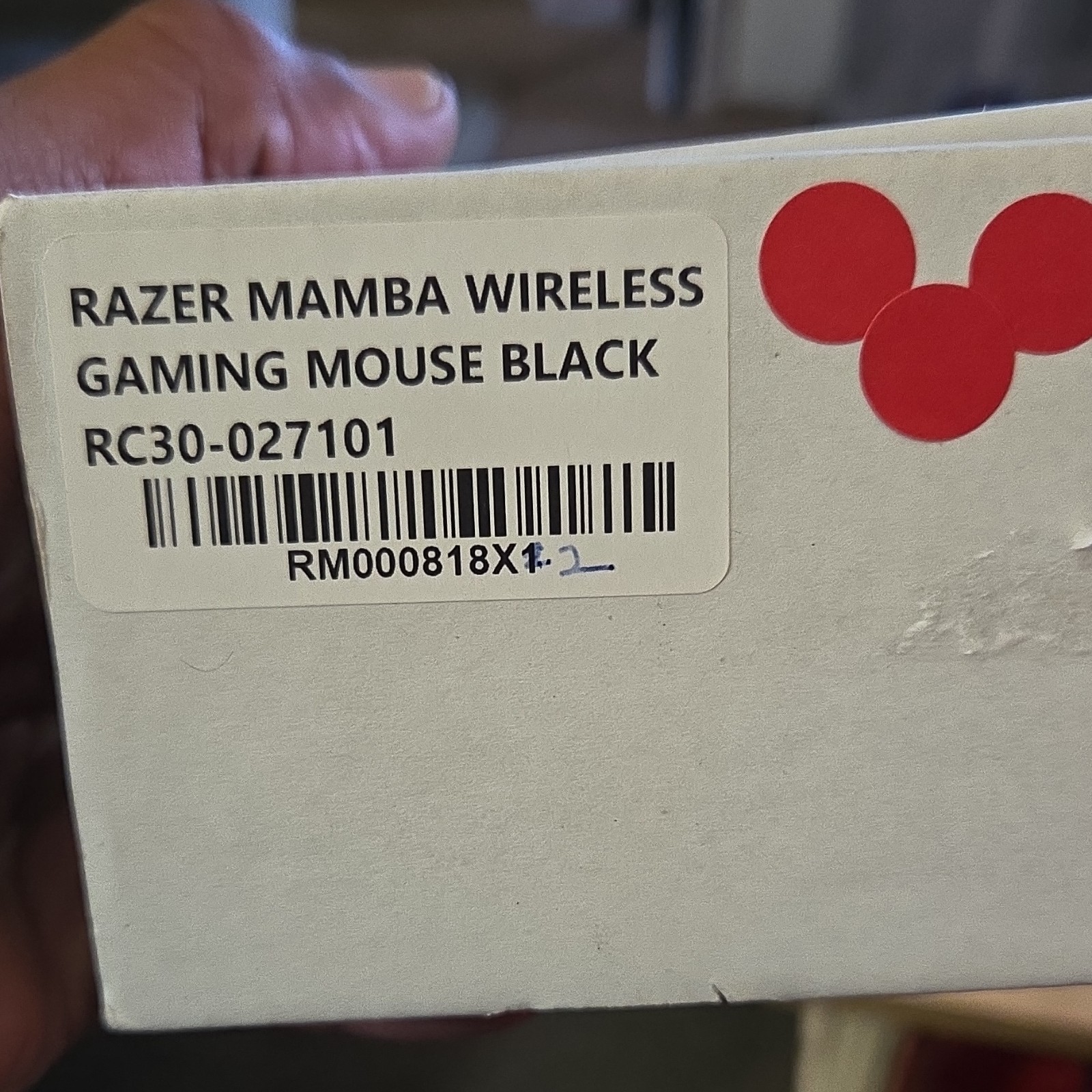 Razer Mamba Wireless Gaming Mouse 16,000 DPI Ergonomic 7 Buttons Black RC30-027…