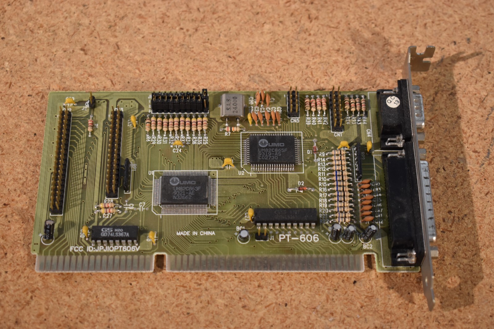 Vintage Eastcom Multi I/O Card Pine PT-606 Controller Card UMC UM82C863F/82C865F