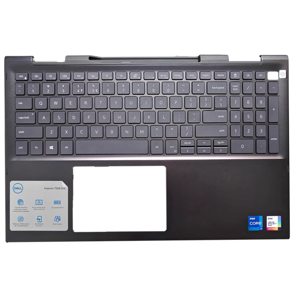 For DELL Inspiron15 7500 7506 2-in1 Keyboard Palmrest Upper Case 0NFP82 NFP82