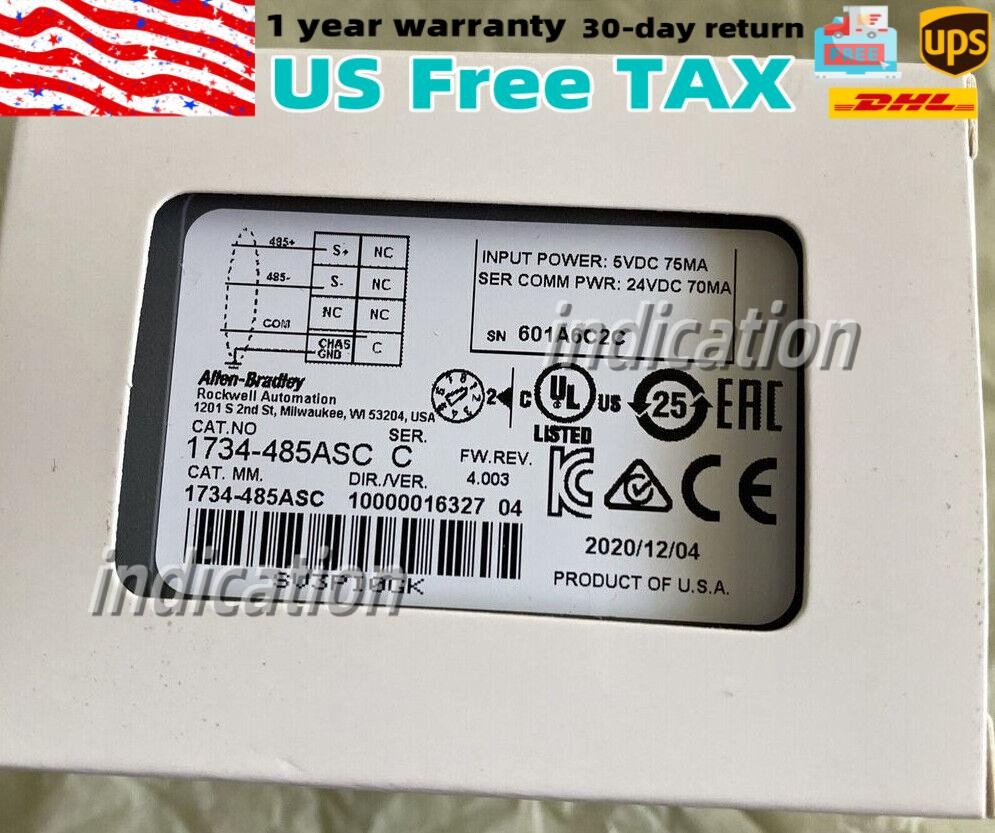 AB 1734-485ASC Series C Point I0 RS4 85 Comm Module 1734-485ASC NEW Spot Goods