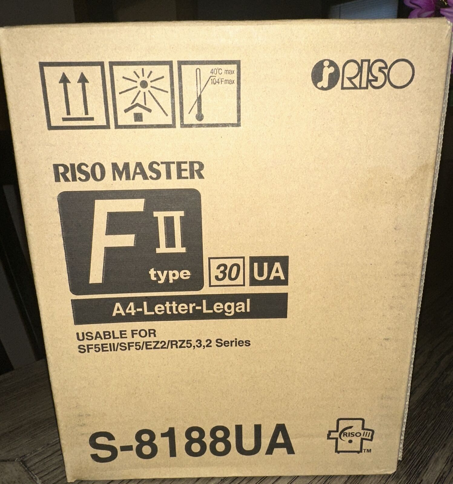 RISO S-8188UA (FII TYPE) MASTER 2 ROLLS NEW GENUINE NEW OEM  🔥