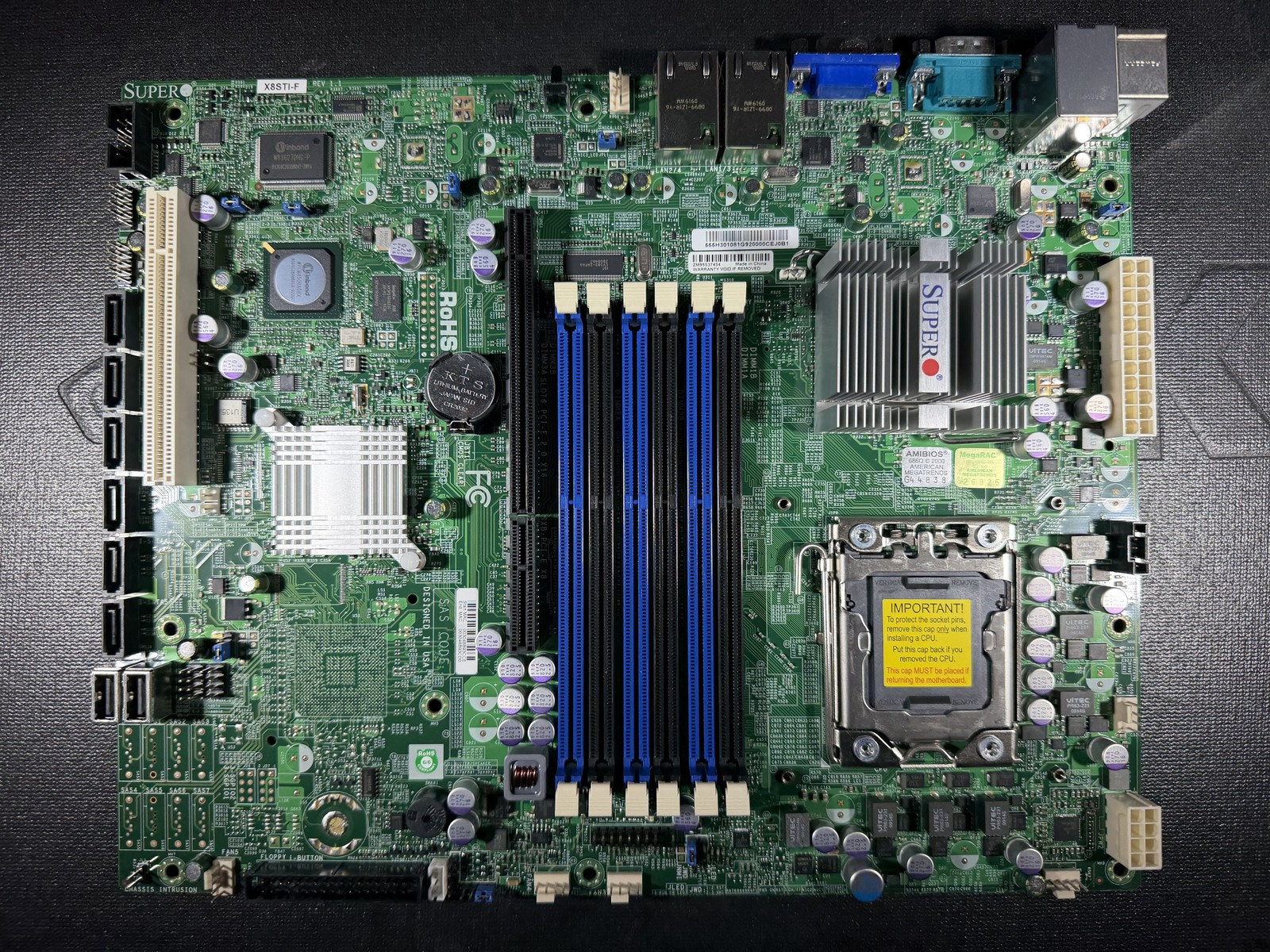 Supermicro X8STI-F LGA1366 ATX Server Motherboard Xeon 5500/5600 6x DDR3 IPMI