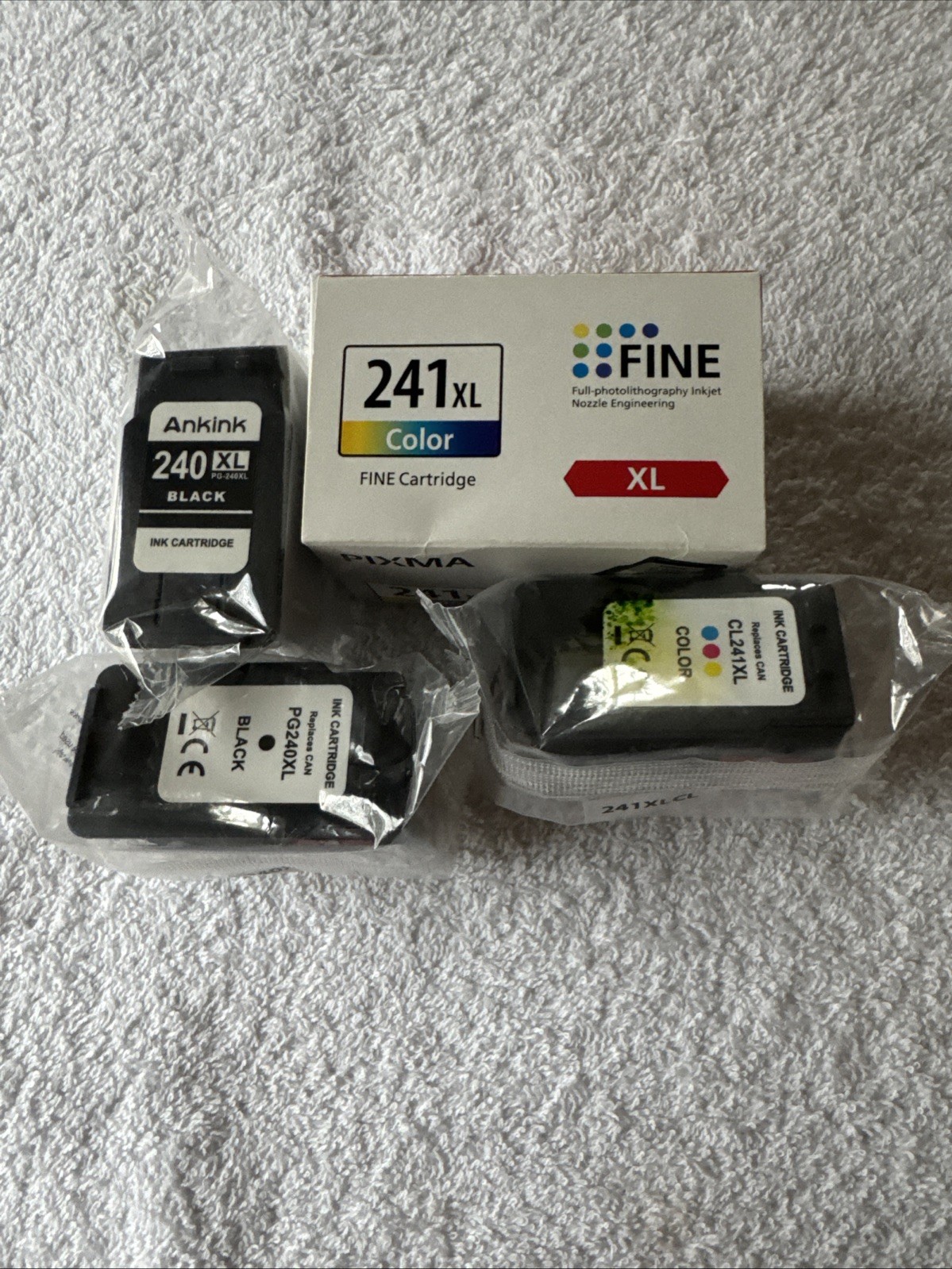 Black & Color Ink 240 XL, 241 XL New Picks, Ankink,
