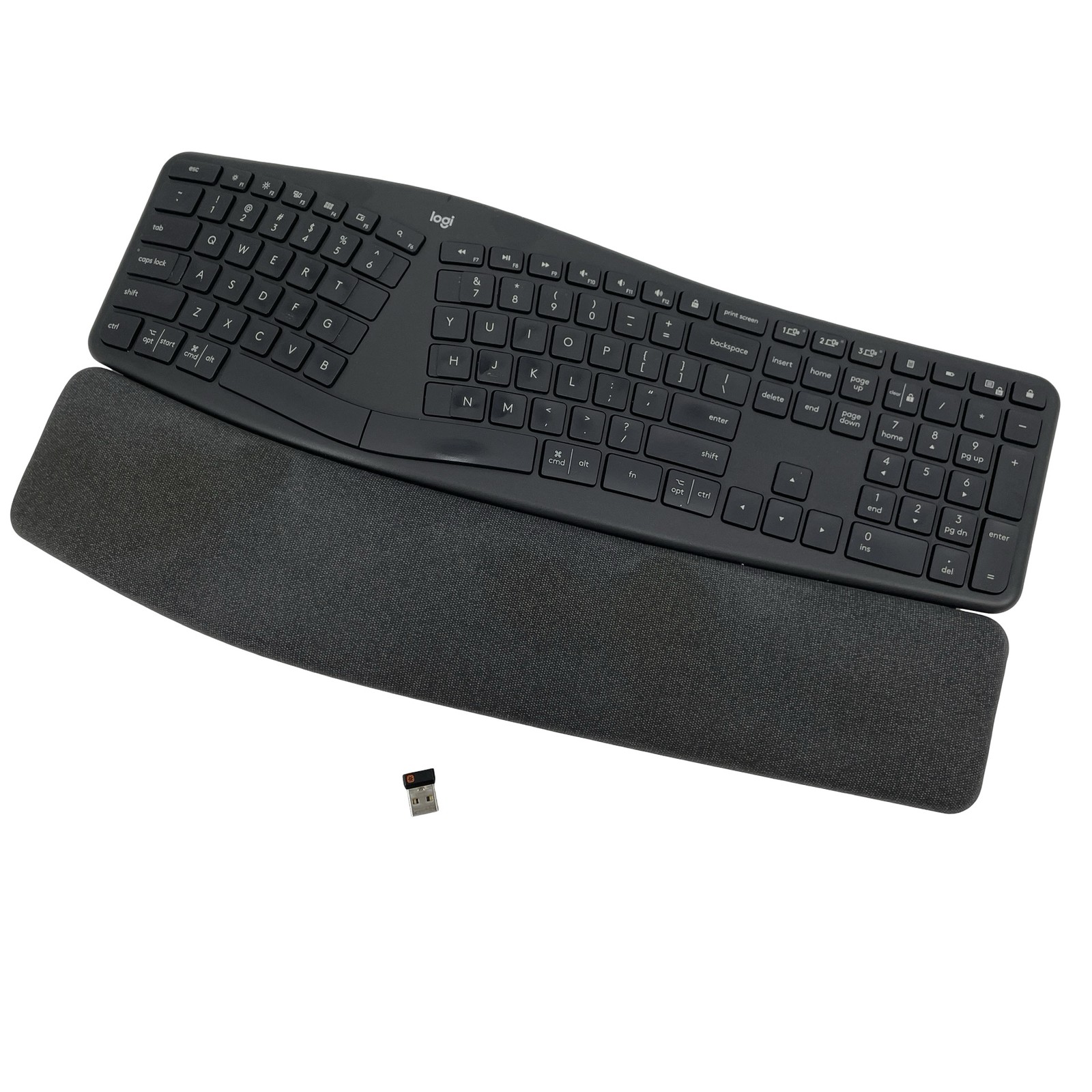 Logitech ERGO K860 Ergonomic Full-size Wireless Split Keyboard w/ Palm Rest
