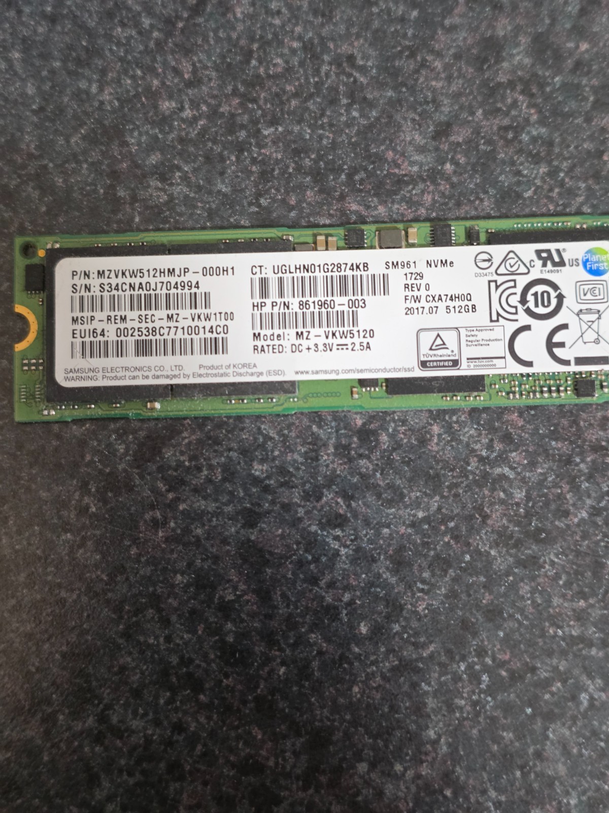Samsung 512GB,Internal (MZVLB512HBJQ000H1) Solid State Drive