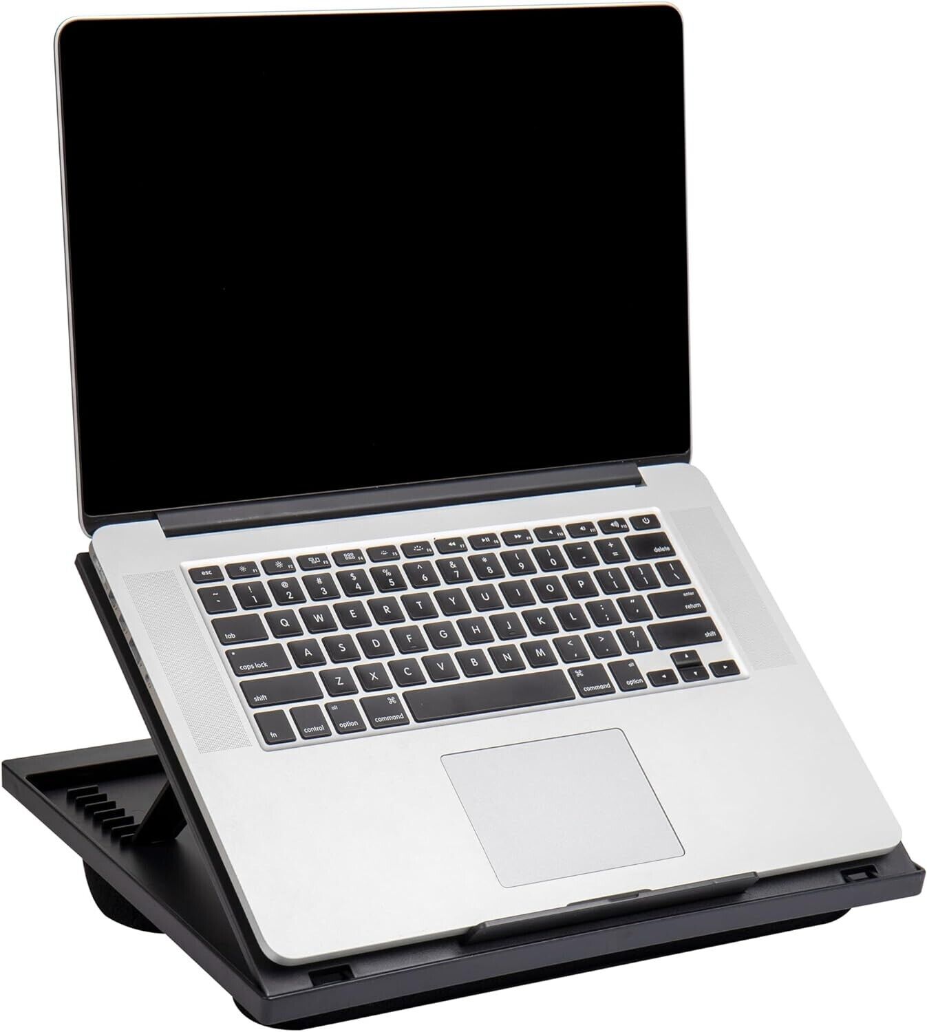 Mind Reader Ltadjust-Blk Adjustable Portable 8 Position Lap Top Desk With Bui...