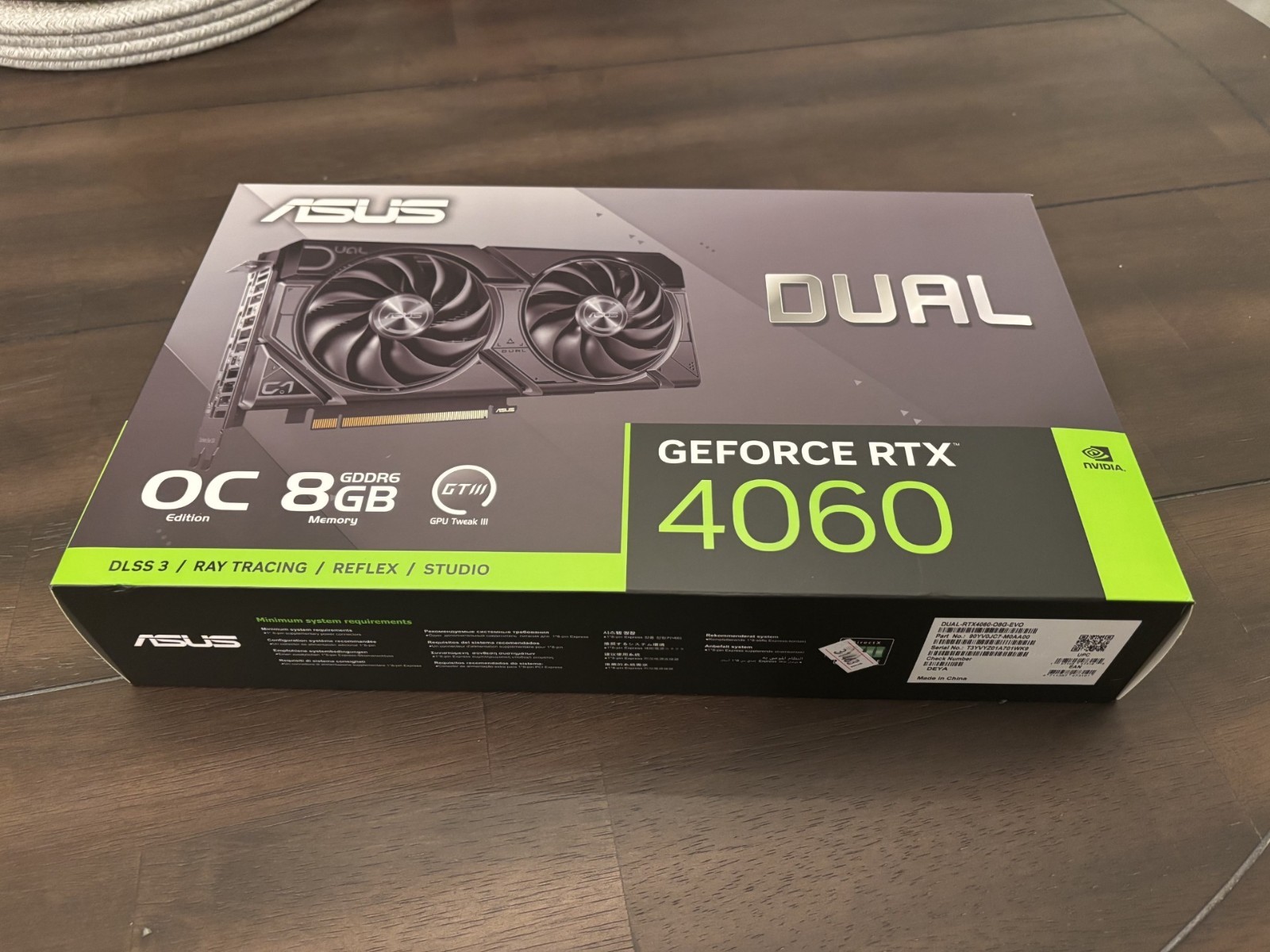ASUS NVIDIA Dual GeForce RTX 4060 Ti 8GB GDDR6 Graphic Card (DUALRTX4060TIO8G)