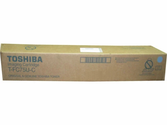 Genuine Toshiba T-FC75U-C Cyan Toner Cartridge