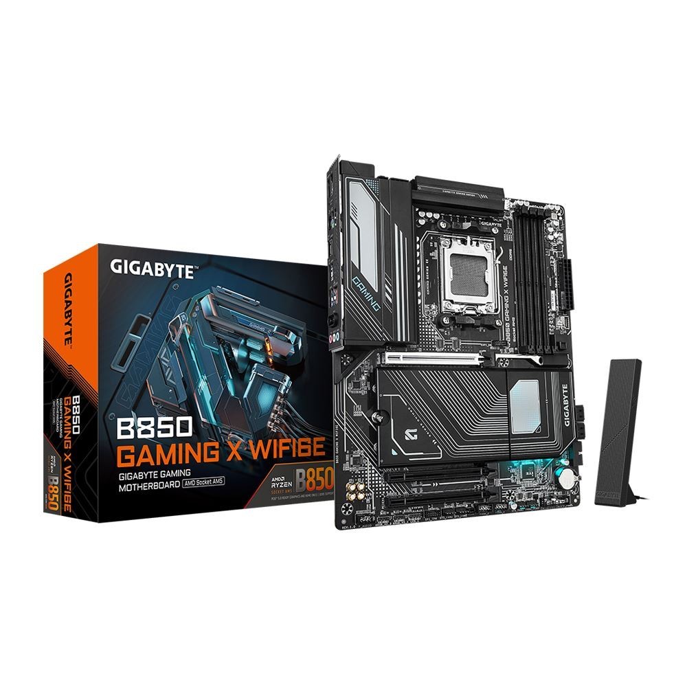 GIGABYTE B850M GAMING X WIFI6E AMD AM5 LGA 1718 Motherboard, mATX, DDR5, 2x M.2,