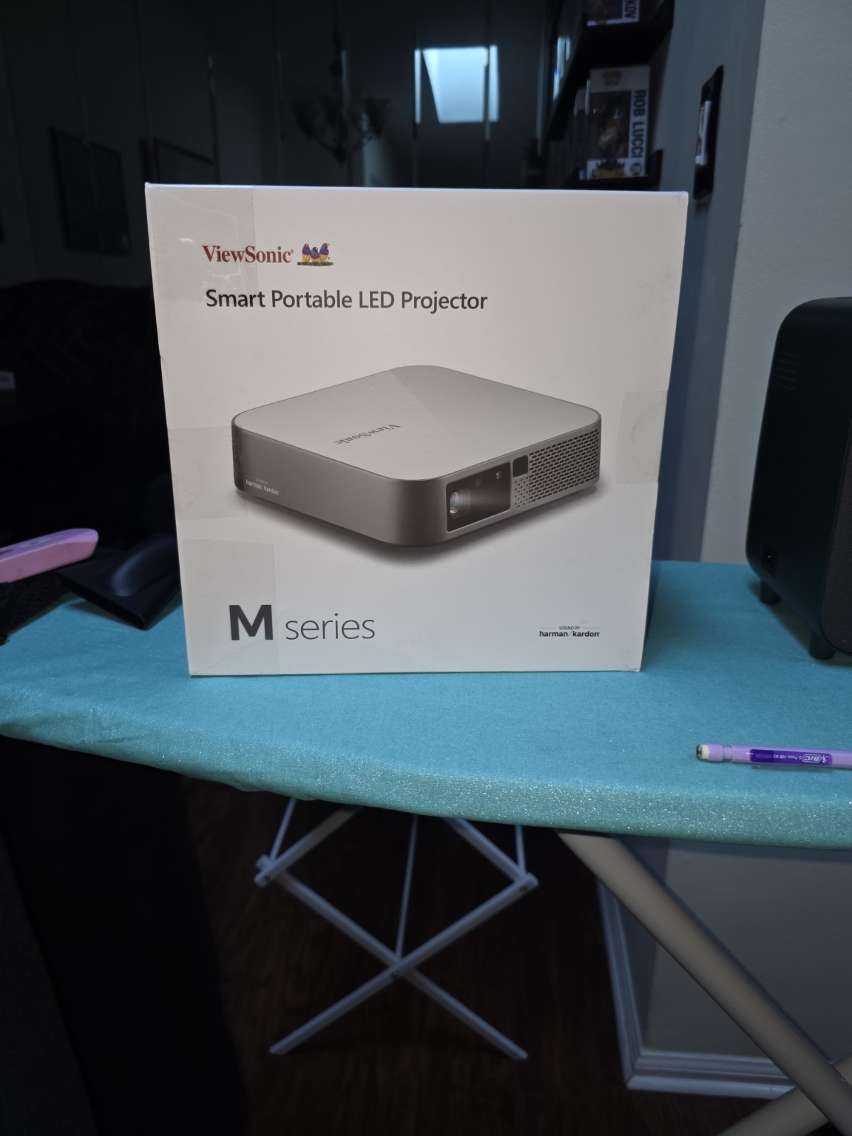 ViewSonic M2 1080p Full HD Portable LED Projector 1200 LED Lumens WiFi Bluetooth