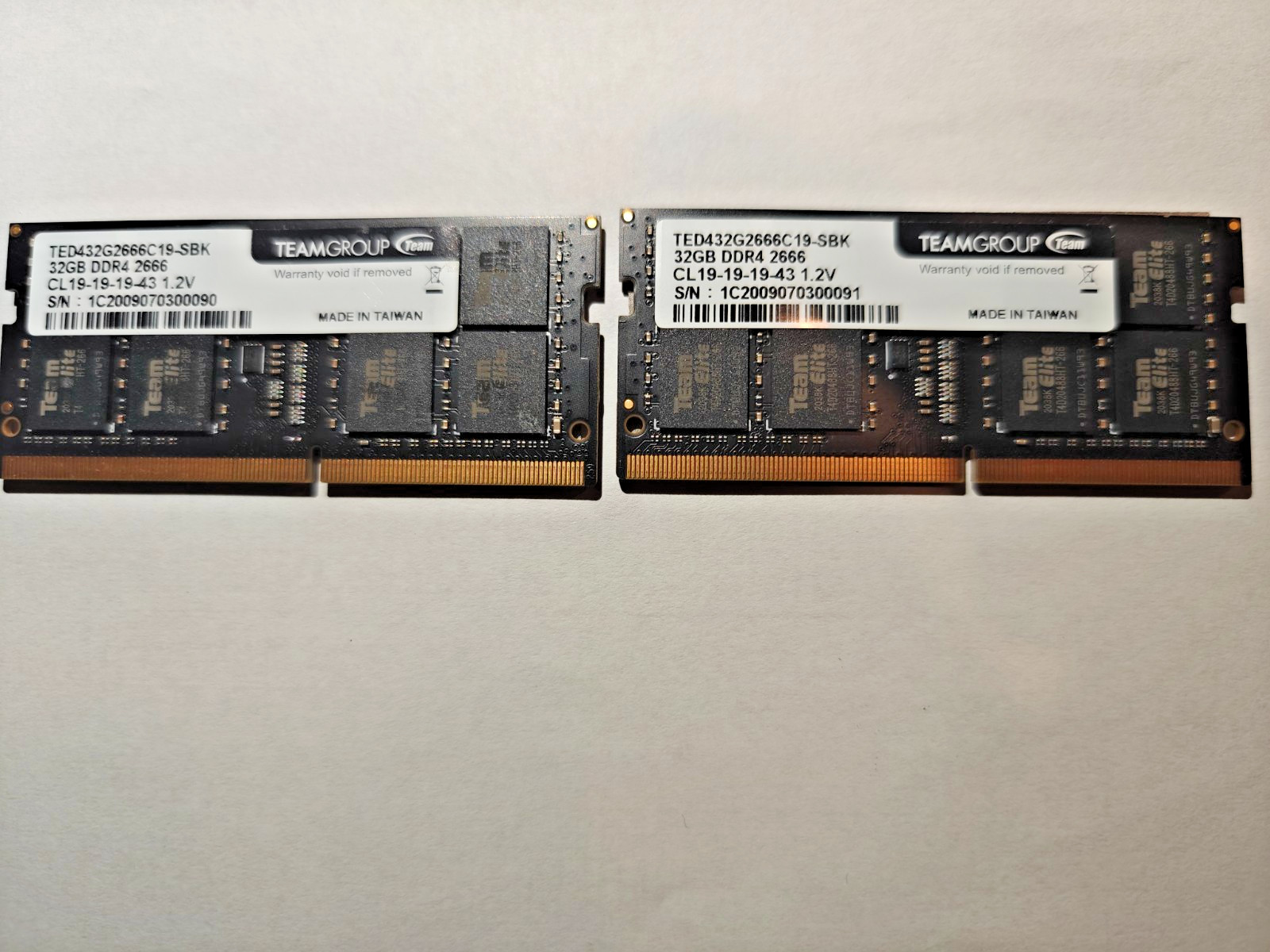 TEAMGROUP ELITE DDR4 64GB Kit (2 x 32GB) 2666MHz PC4-21300 CL19 RAM MEMORY QNAP