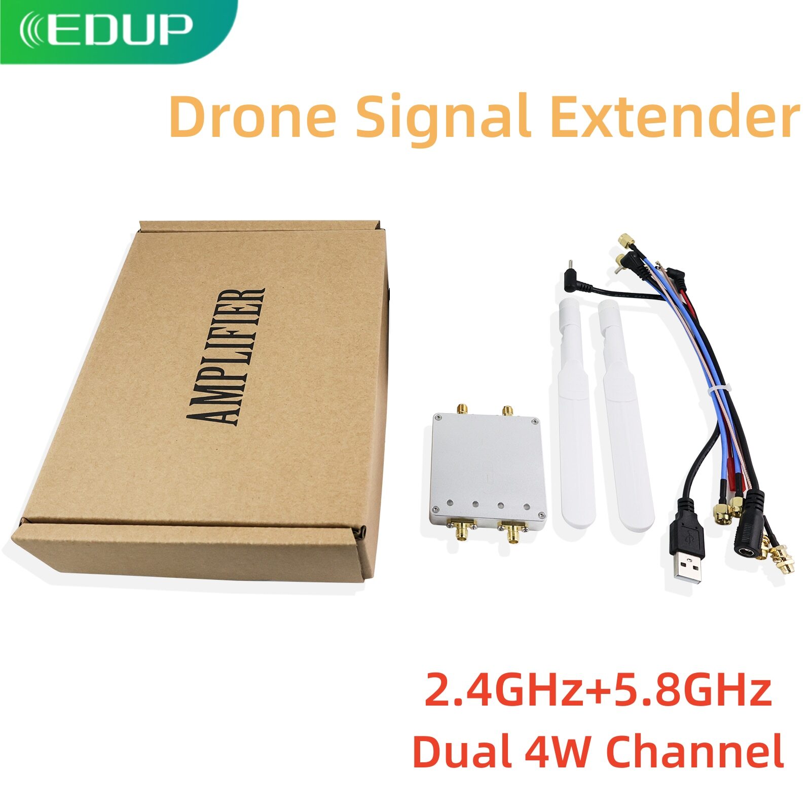 WiFi Booster 5.8GHz&2.4GHz Signal Extender Long Range Dual 4W Channel Repeater