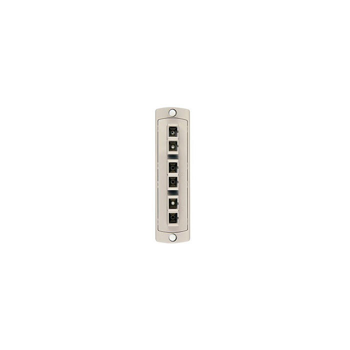 Leviton 5F100-6IC SC Duplex OM1 Multimode SDX 6-Fiber Adapter Plate