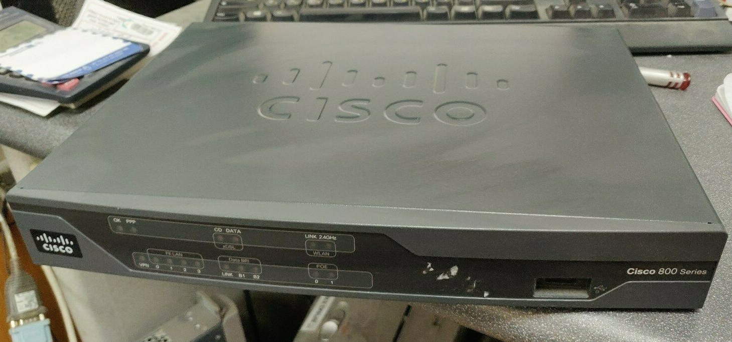 Cisco C887-K9 V01 Annex A router w/ VDSL2/ADSL2+ over POTS 802.11n -see SH VER