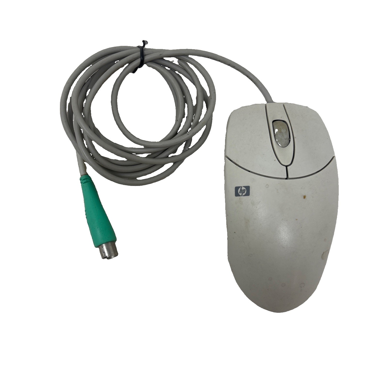 Vintage HP M-S48a PS/2 Mouse Mechanical C4736-60101 Hewlett Packard Scroll Wheel