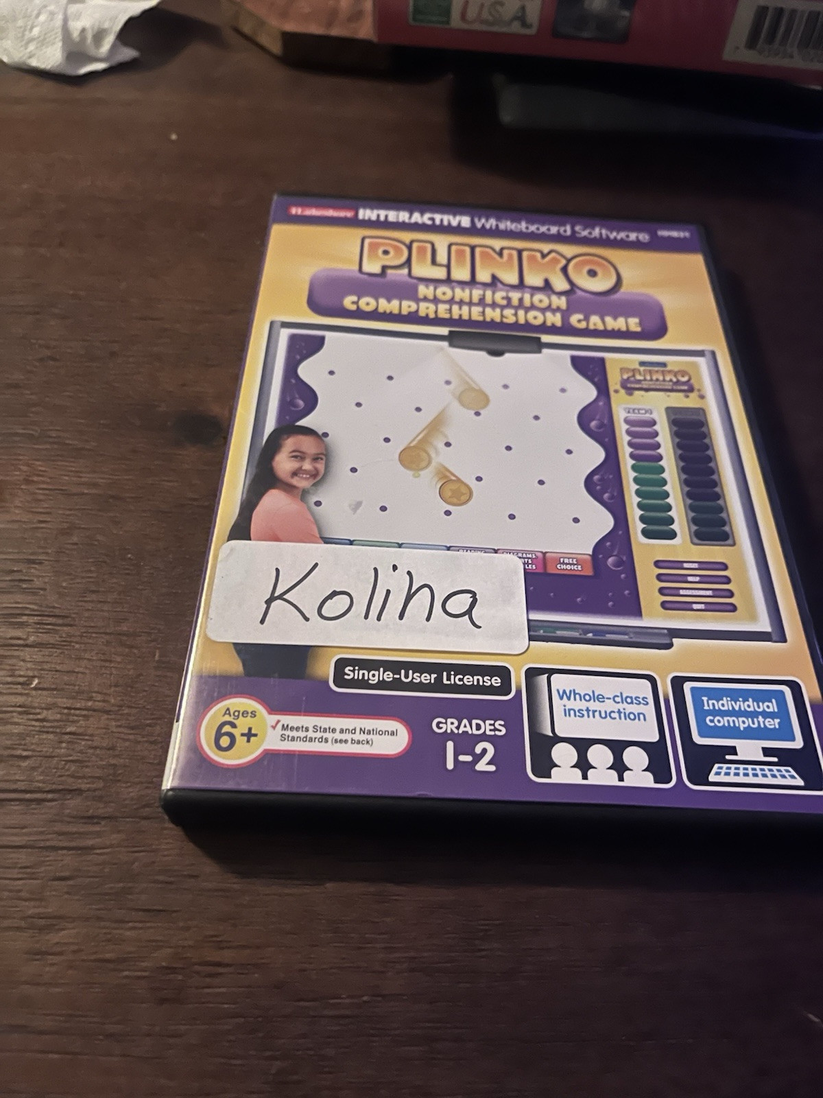 Nonfiction Comprehension Plinko Interactive Whiteboard (CD-Rom) Lakeshore 1-2