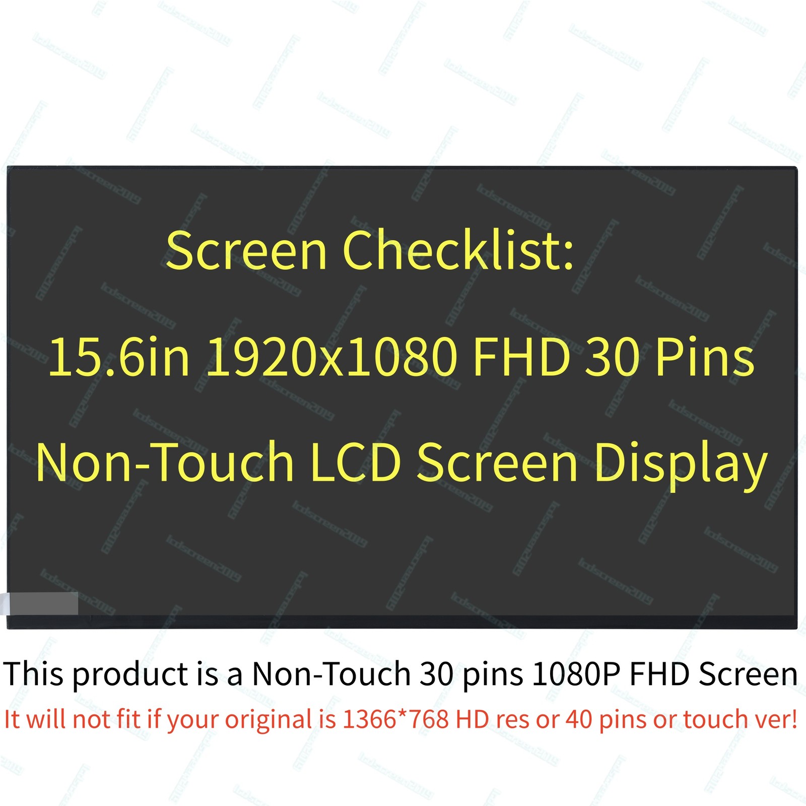 LP156WFC(SP)(M5) LP156WFC-SPM5 IPS FHD 1920x1080 30pin Display 15.6'' LCD Screen