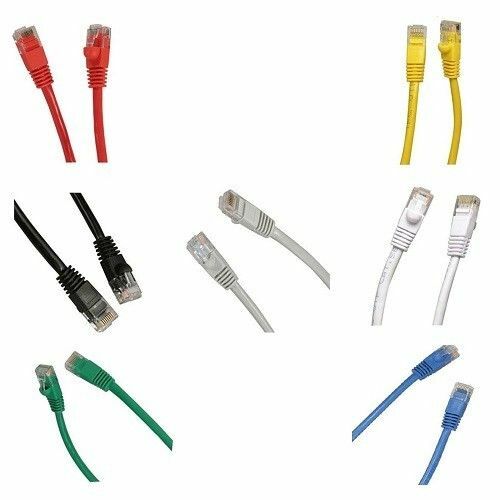 3 Colors 10 Pcs 1ft Rj45 Cat5 Cat5e Ethernet  Network Cable(Blue, Grey, Pink)